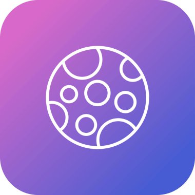 Ay ağ simgesinin vektör illüstrasyonu