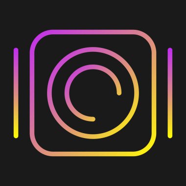 Düğme simgesinin vektör illüstrasyonu