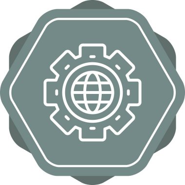 İnternet web simgesi, vektör tasarımı 