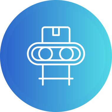 Taşıyıcı Şerit simgesi, vektör illüstrasyonu 