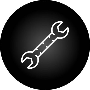 İngiliz anahtarı. Web simgesi basit illüstrasyon