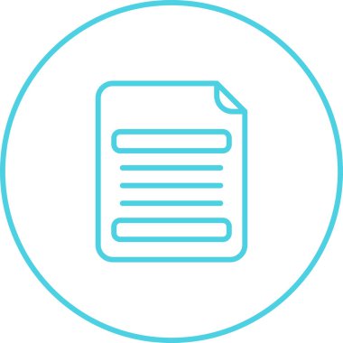 Belge. Web simgesi basit illüstrasyon 