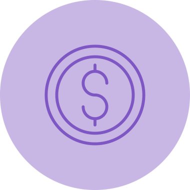 Dolar simgesi vektör illüstrasyonu