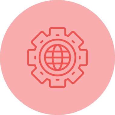 İnternet web simgesi, vektör tasarımı 