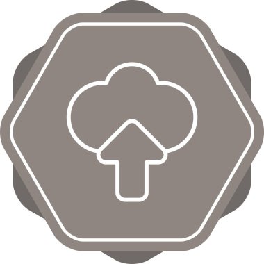 Bulut hesaplama simgesi vektör illüstrasyonu           