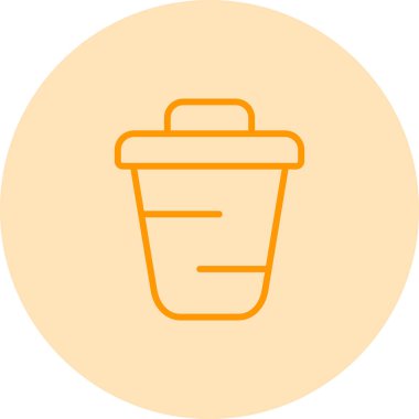 Geri dönüşüm kutusu simgesinin vektör çizimi 