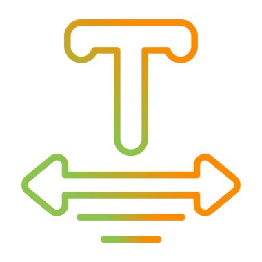 Metin simgesinin vektör illüstrasyonu