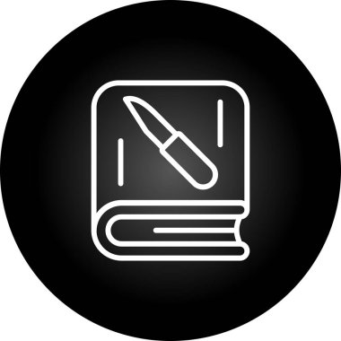 Bir Hayatta Kalma kitabı simgesinin vektör çizimi