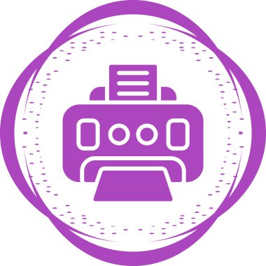 yazıcı vektör simgesi basit illüstrasyon