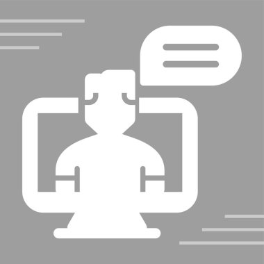 çevrimiçi öğrenme simgesi vektör illüstrasyonu 