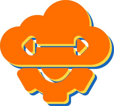  Elastisite Web simgesi vektör illüstrasyonu 