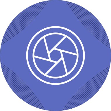 Fotoğraf Merceği simgesinin vektör illüstrasyonu