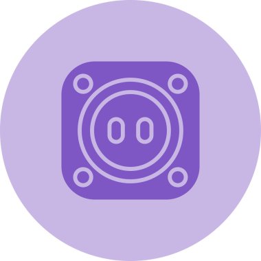 soket ağ simgesi vektör illüstrasyonu