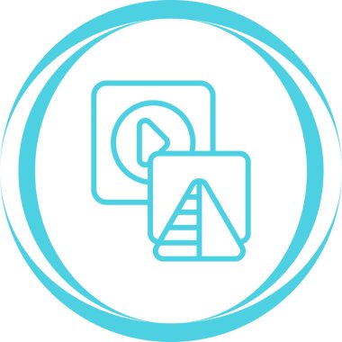 Keskinleştir. Web simgesi basit illüstrasyon