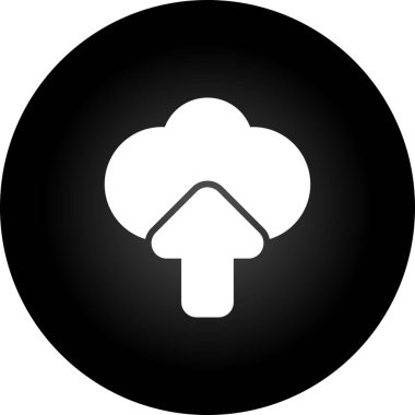 Bulut hesaplama simgesi vektör illüstrasyonu           