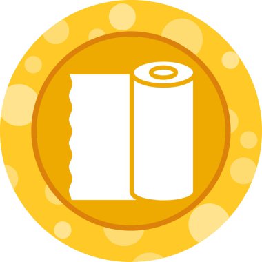 Plastik kaplama simgesi, vektör illüstrasyonu 