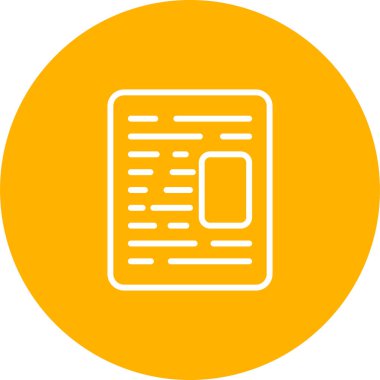 Belge Şablonu, vektör illüstrasyonu 