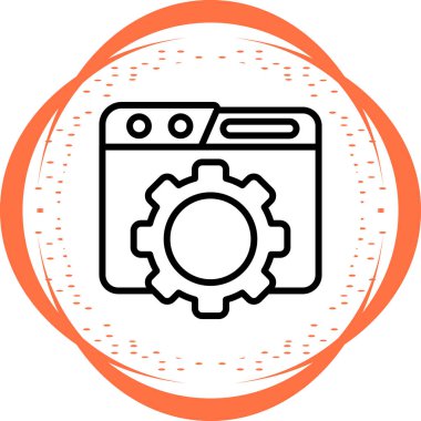 vector illustration of System Update icon