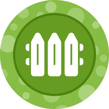 Çit. Web simgesi basit illüstrasyon