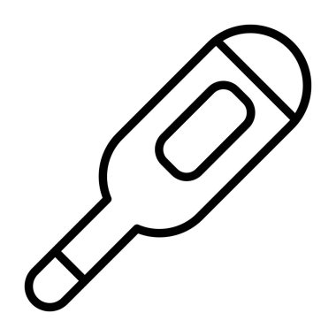 termometre simgesi, vektör illüstrasyonu basit tasarım 