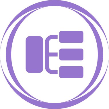 hiyerarşi. Web simgesi basit illüstrasyon 