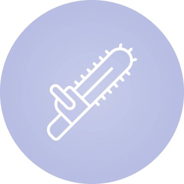 Elektrikli testerenin basit vektör illüstrasyonu