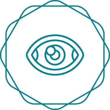 vizyon web simgesi basit illüstrasyon