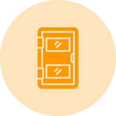 Kapı simgesinin vektör illüstrasyonu