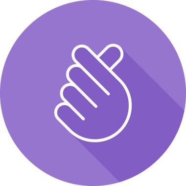  I Love You el hareketi ikonu, vektör illüstrasyonu 