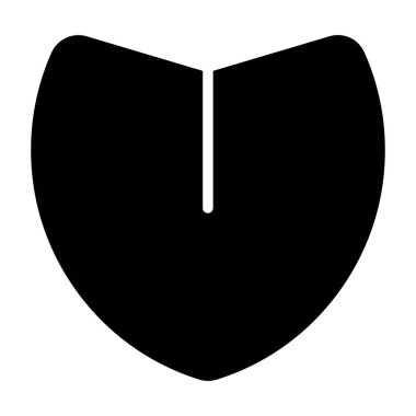 Kalkanın basit vektör simgesi, güvenlik kavramı