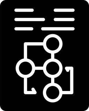 Belge Çalışma Akımı simgesi, vektör illüstrasyonu basit tasarım