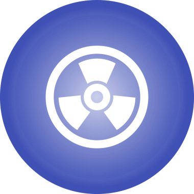 Radyasyon. Web simgesi basit illüstrasyon 