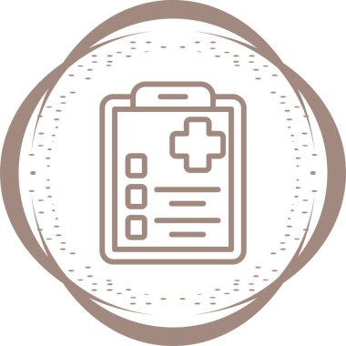 belge simgesi, vektör illüstrasyonu basit tasarım