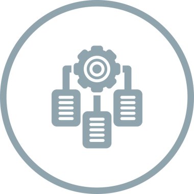 Teknik veri kavramı, iş verimliliği, evrak işleri. Belge Bütünleşme simgesi beyaz arkaplanda izole edildi.