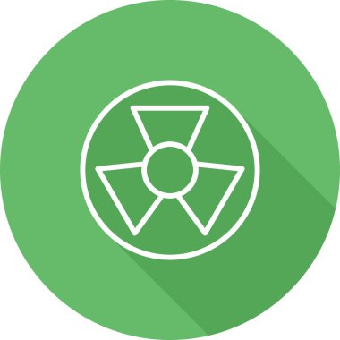 Radyasyon. Web simgesi basit illüstrasyon 