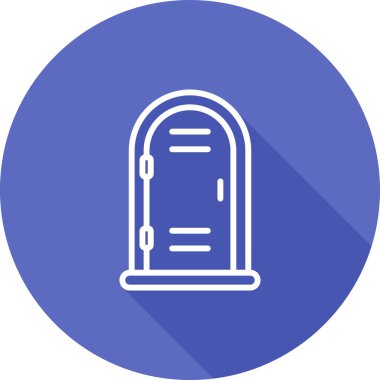 Acil tuvalet. Web simgesi basit illüstrasyon