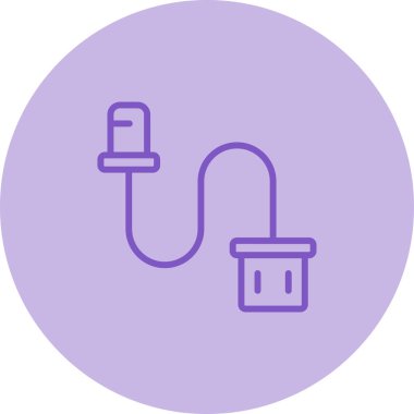 Cable Ferrule simgesinin vektör illüstrasyonu