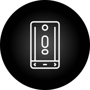 Akıllı telefon simgesinin vektör illüstrasyonu 