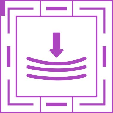  Rekabet baskısı simgesi. vektör illüstrasyonu