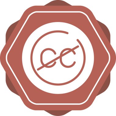 Uygulamalar ve web siteleri için kapatılan altyazı veya altyazı düz vektör simgesi