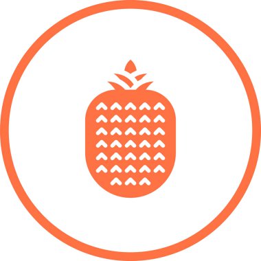 ananas meyve simgesi, web illüstrasyonu