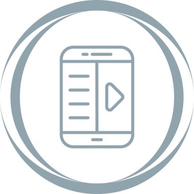 E-kitap okuyucu simgesi. Web simgesi basit illüstrasyon