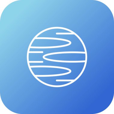 Gezegen simge vektör çizim 