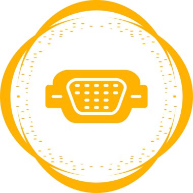 vga port simgesi web illüstrasyonu