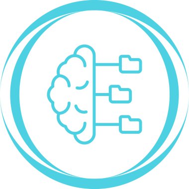 Öngörülebilir Modelleme ağ ikonu vektör illüstrasyonu 