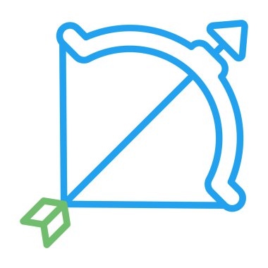 Yay ve ok simge vektör çizim 