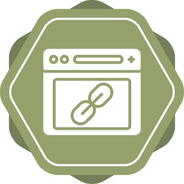 Tarayıcı web simgesi, basit illüstrasyon