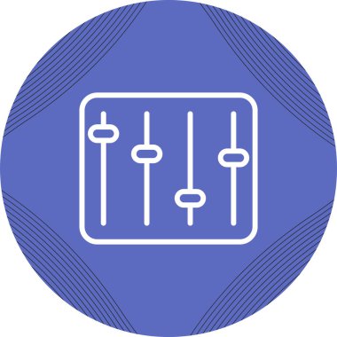 Eşitleyici modern simgenin vektör illüstrasyonu