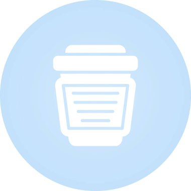 kahve fincanı simgesi web basit illüstrasyon