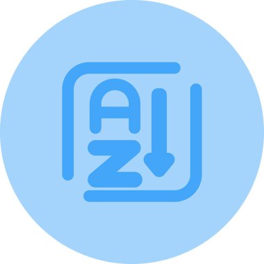 Harf simgesinin vektör illüstrasyonu